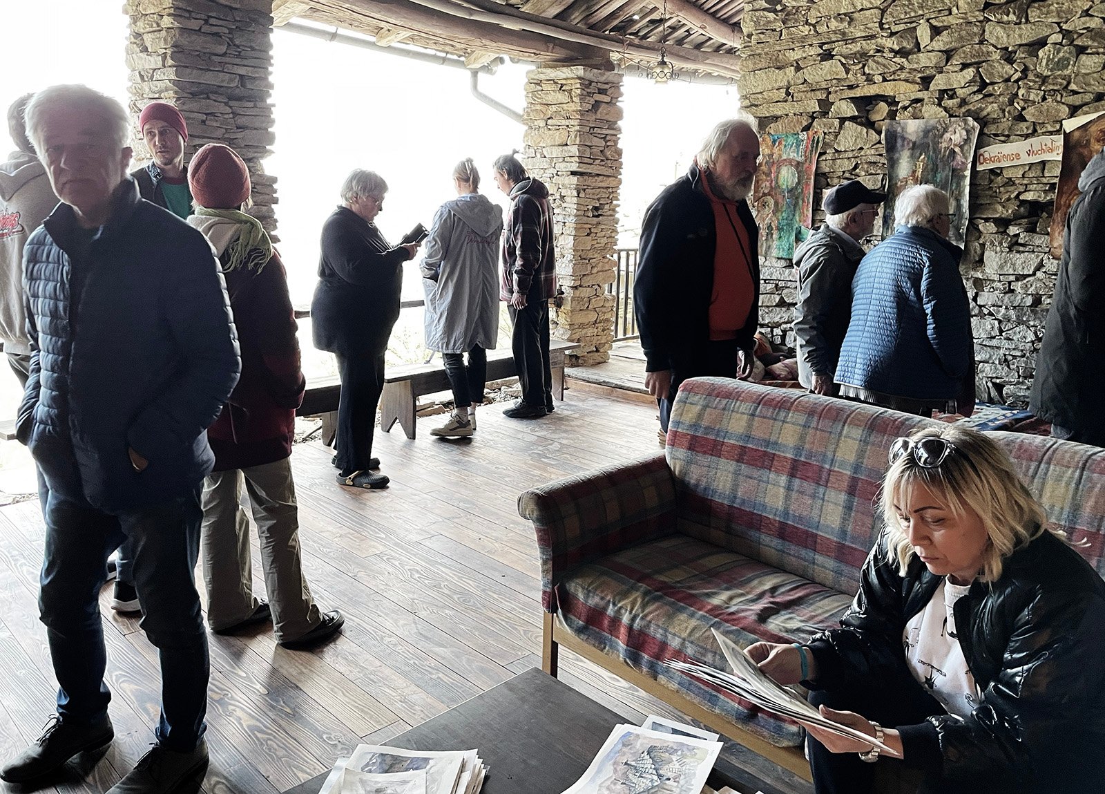 Ukrainian artist at Stone Oven House