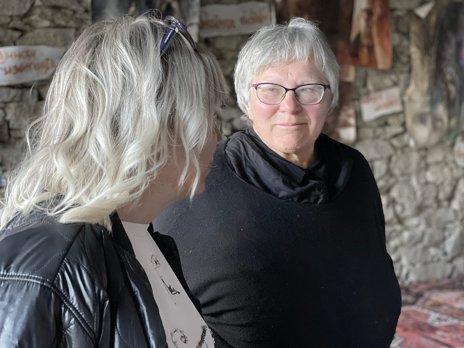 Ukrainian artist at Stone Oven House