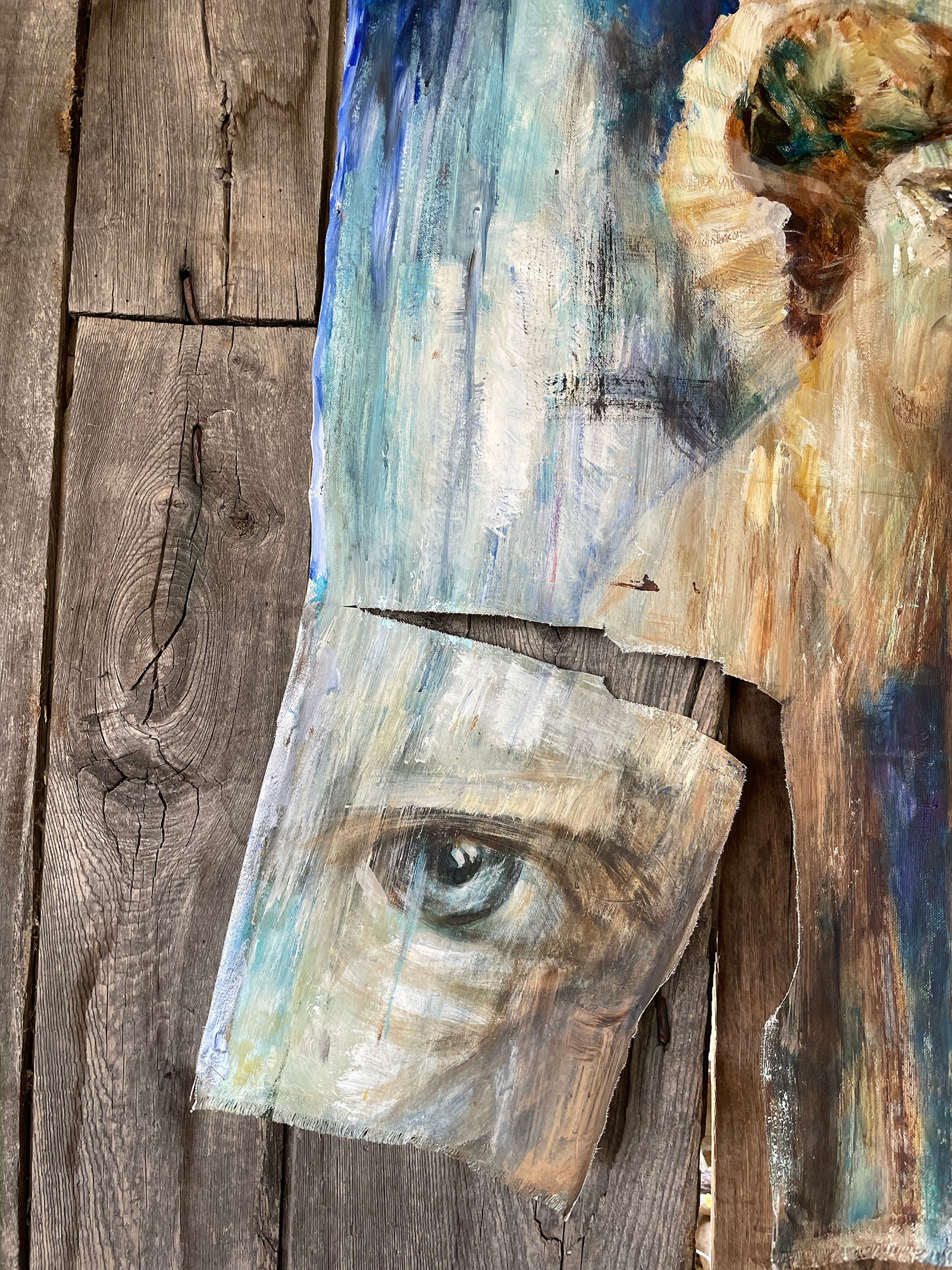 Ukrainian artist at Stone Oven House