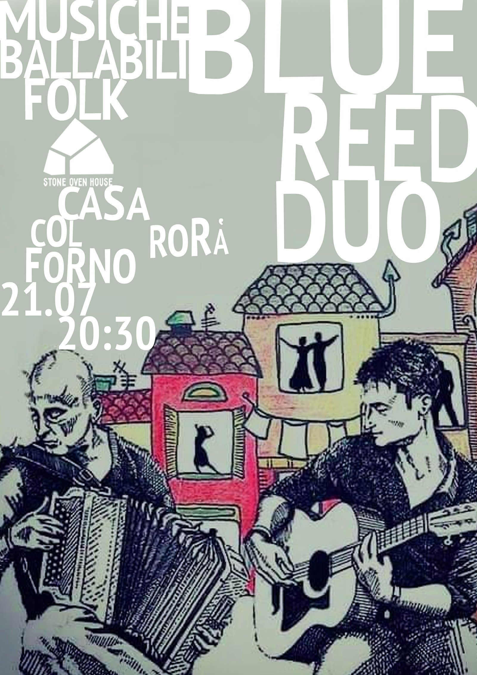 Blue Reed Duo, Concert at Stone Oven House. Balfolk